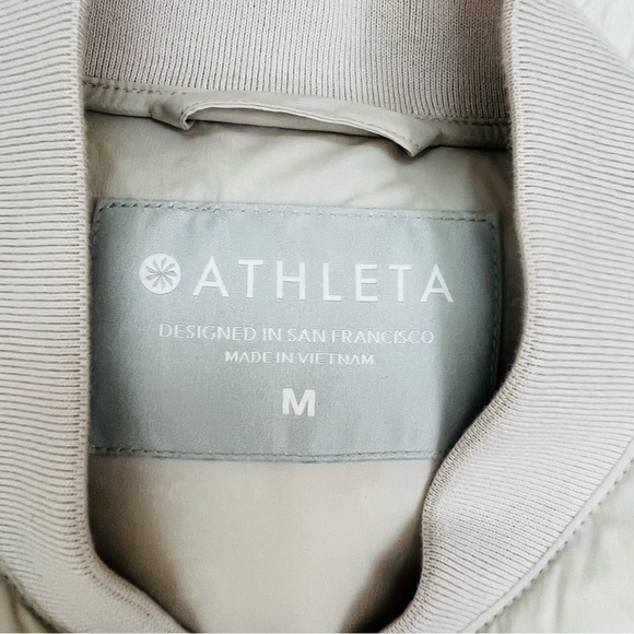 NWOT!! Athleta Inlet Vest Birch Gray Goose Down Fill Size Medium - Picture 7 of 15